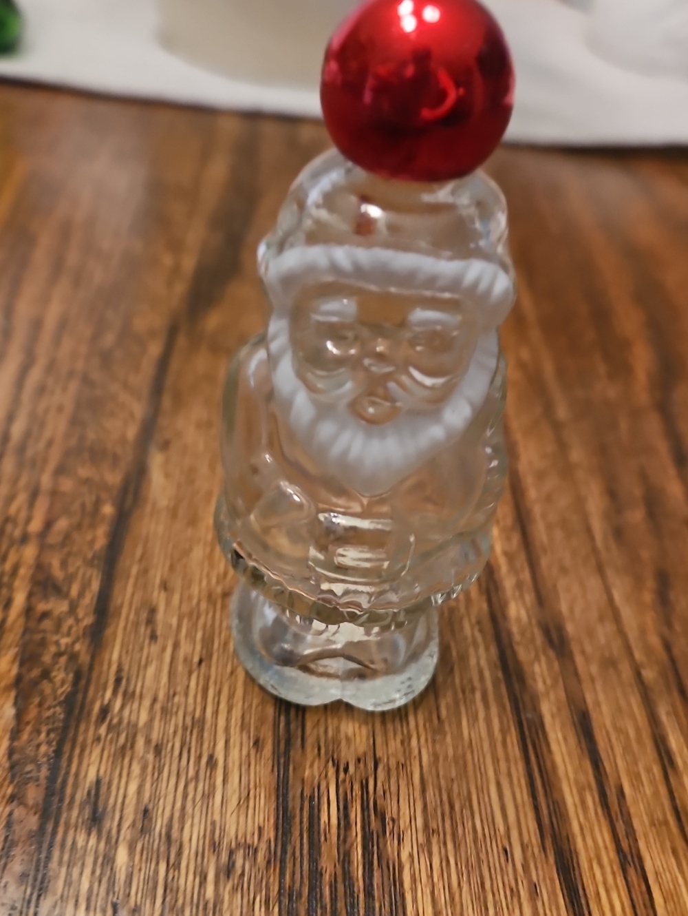 Avon Santa Figurine with Red Top - Holiday Decor